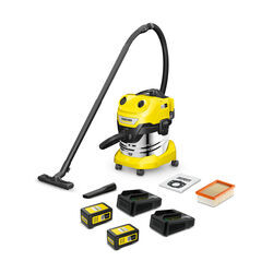 Kärcher WD 4-18 S Dual Battery Set V-20/22 *EU Akkumulátoros nedves és száraz porszívó