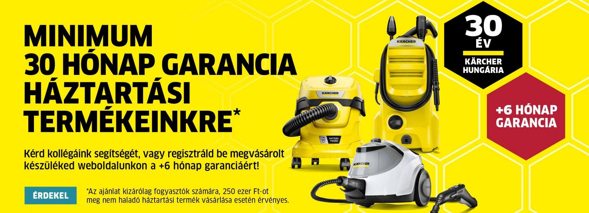 30 hónap garancia
